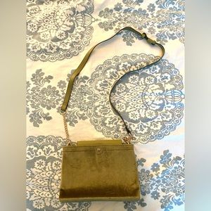 A New Day Green Velvet Crossbody Bag